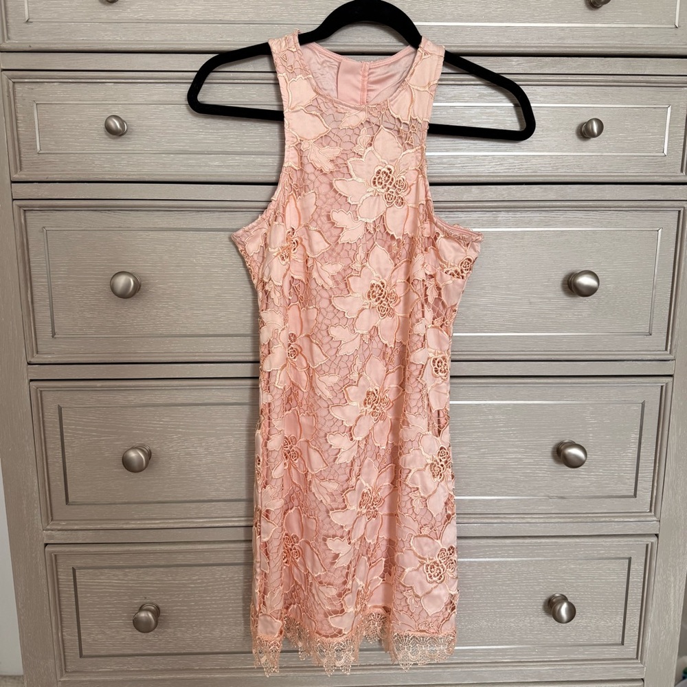 NWOT Lovers + Friends Pink Floral Mini Dress